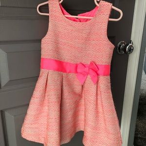Girls pink party dress